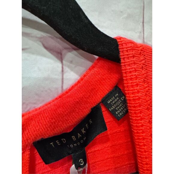 Ted Baker London Jacquard Panel Skater Dress size medium/8 Ted size 3 - Picture 6 of 11